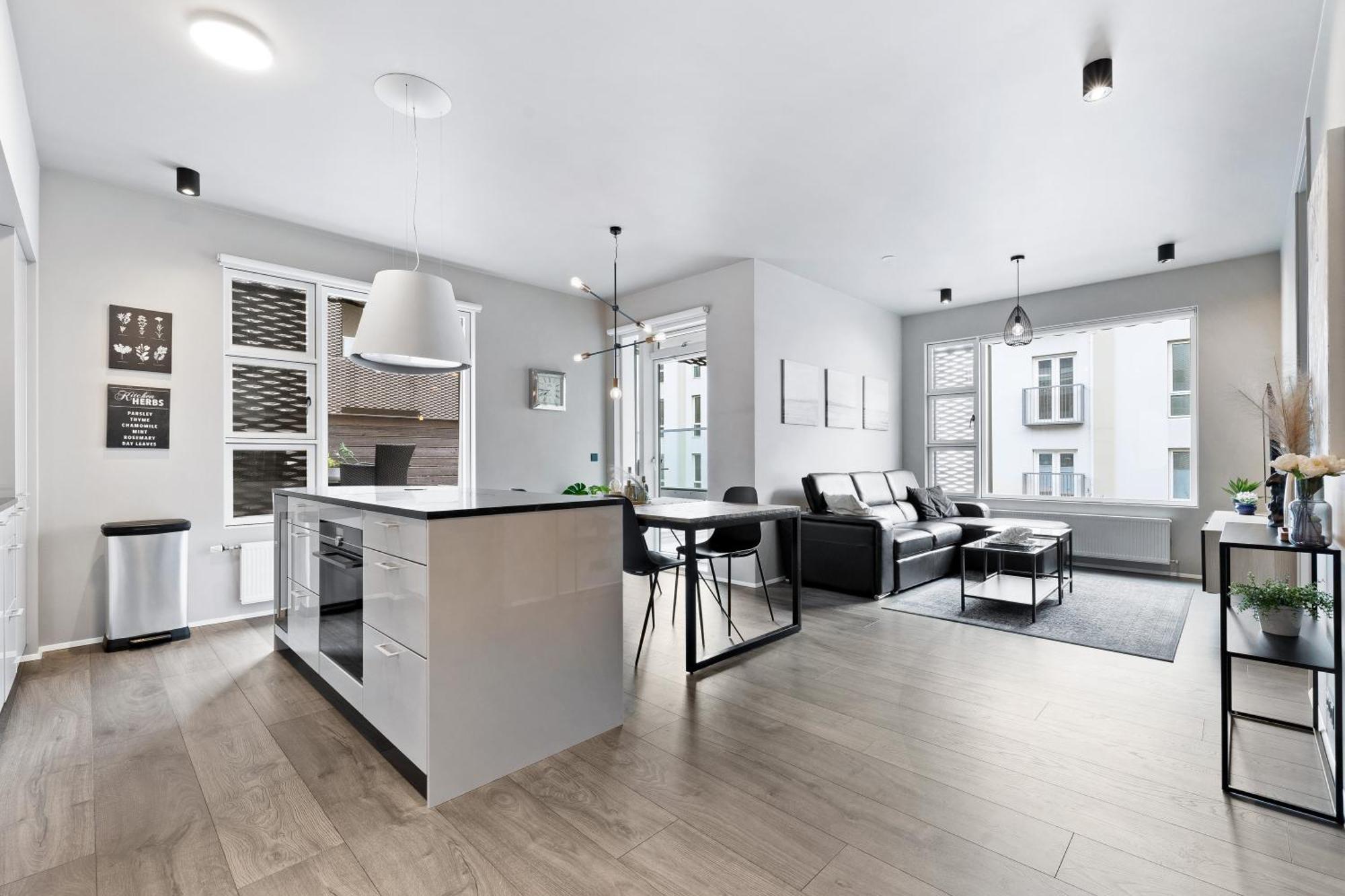 Vibrant Hafnatorg I Spacious With Expansive Garage Apartment
